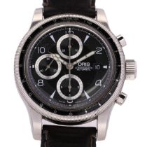 ORIS - a stainless steel Big Crown Telemeter automatic chronograph wristwatch, ref. 7569, engine