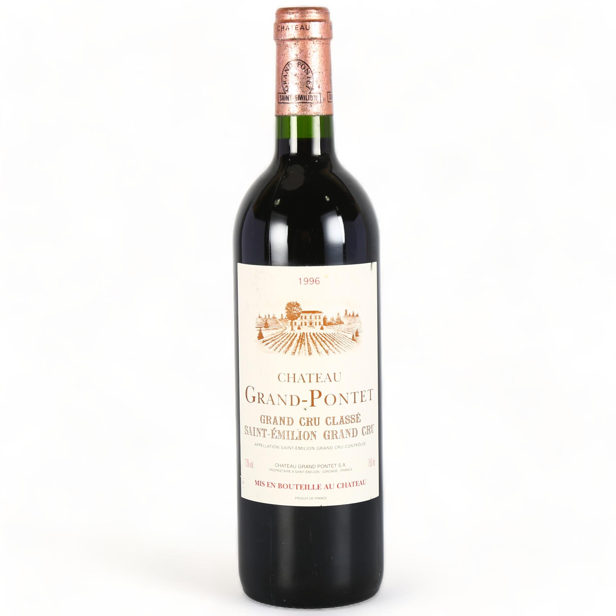Chateau Grand-Pontet 1996, St Emilion Grand Cru x 1 bottle. Bordeaux red wine