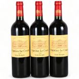 Chateau Le Crock 2009, St Estephe x 3 bottles. 91 points Wine Spectator. Bordeaux red wine.