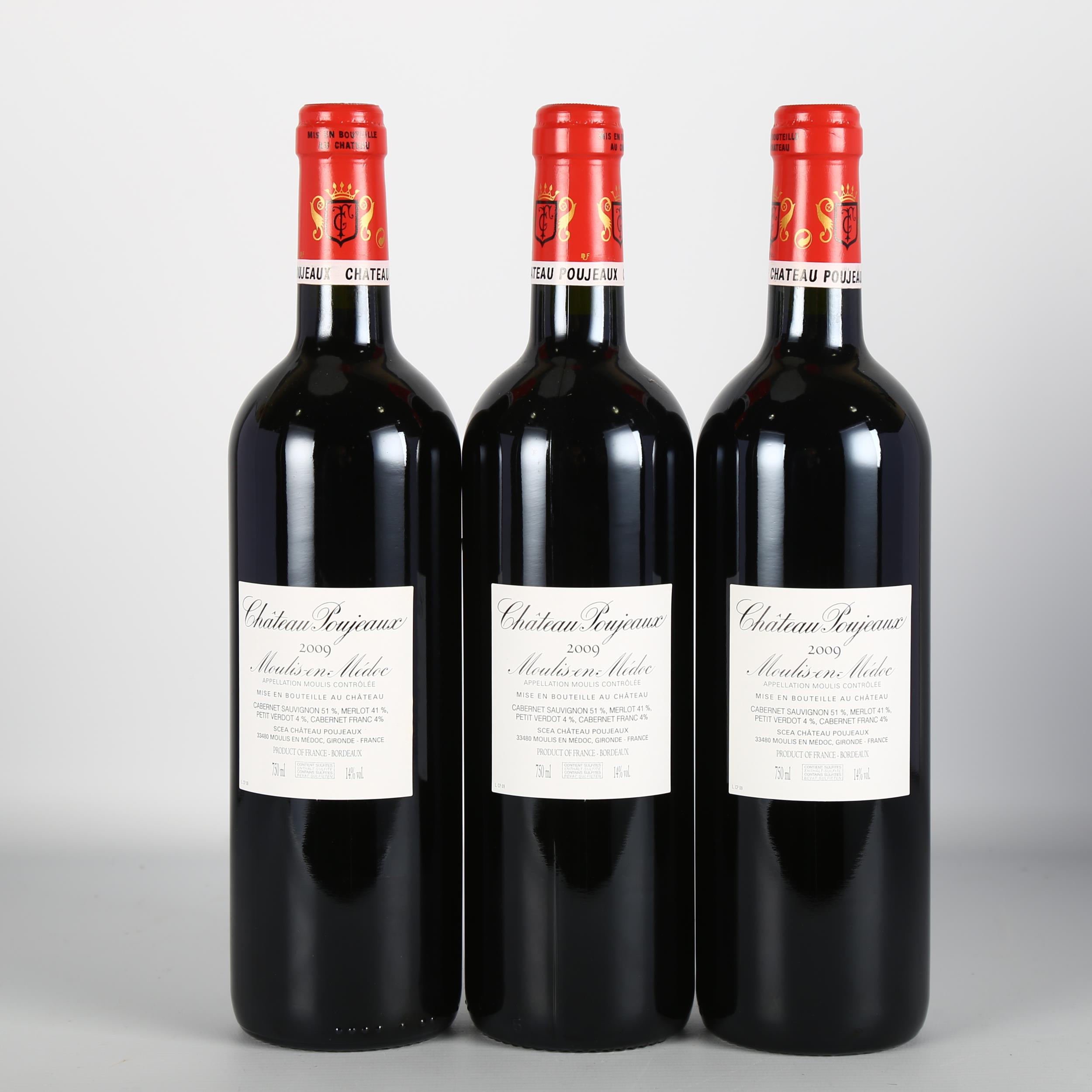 Chateau Poujeaux 2009, Moulis-en-Medoc x 3 bottles. 93 points Wine Spectator. Bordeaux red wine. - Image 2 of 3