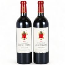 Chateau Langoa Barton 2003, St Julien x 2 bottles. One slightly scuffed label. 92 points Wine
