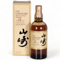 The Yamazaki 12 Yr Old Japanese Single Malt Whisky, Suntory Whisky, 43%, 70cl , boxed