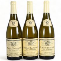 Puligny-Montrachet Premier Cru Folatieres 2014, Louis Jadot x 3 bottles. France white wine.