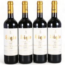 Rioja Siglo Vino de Autor 2001, Manzanos x 4 bottles. Spain red wine.
