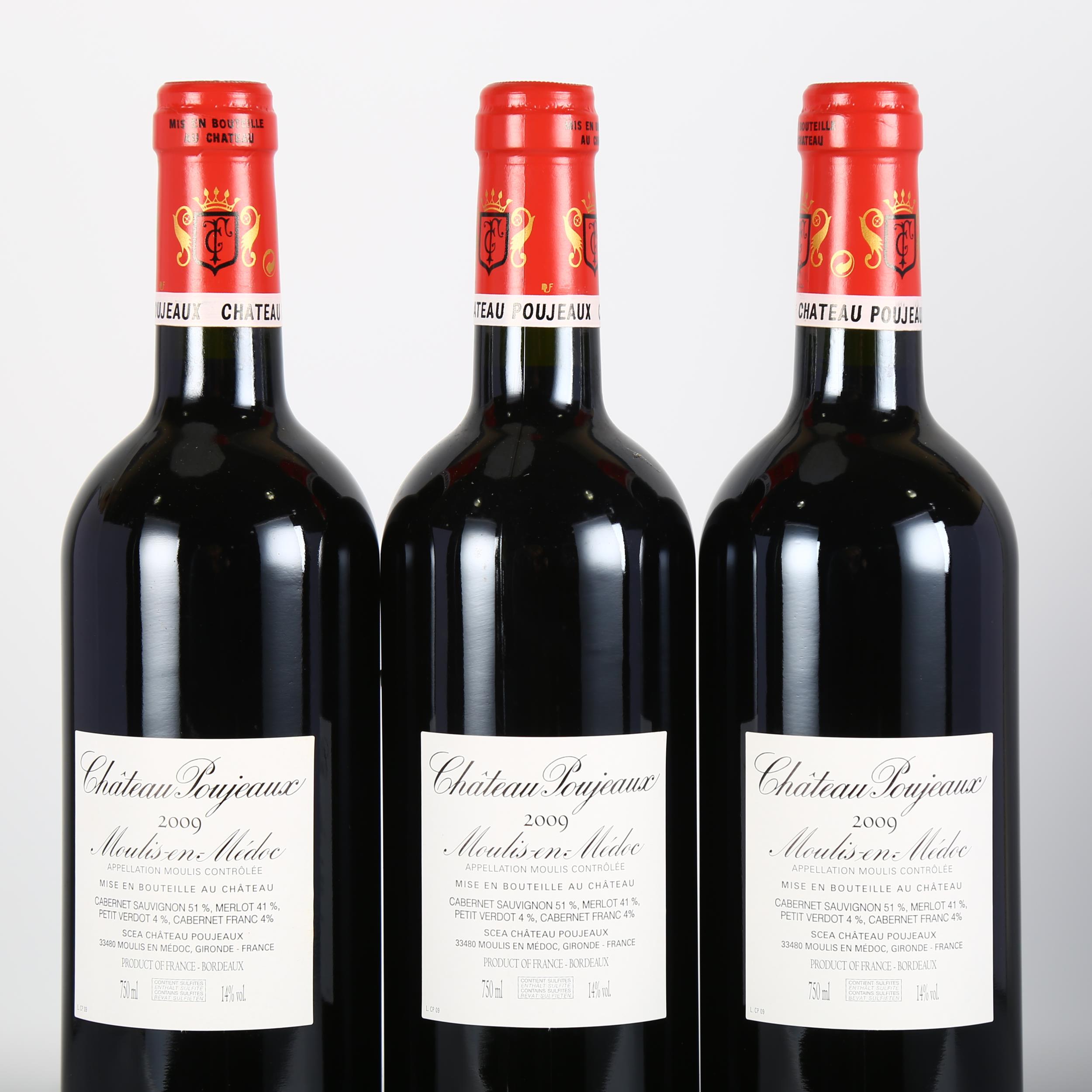 Chateau Poujeaux 2009, Moulis-en-Medoc x 3 bottles. 93 points Wine Spectator. Bordeaux red wine. - Image 3 of 3