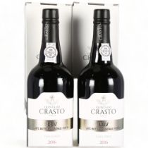 Late Bottled Vintage Port Unfiltered 2016, Quinta do Crasto. 2 x boxed bottles. 92 points Wine