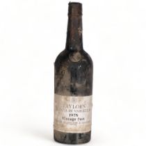 2 bottles Taylor's Quinta de Vargellas 1978 Vintage Port 1 bottle has seepage from capsule