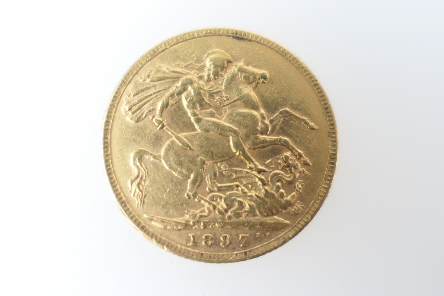 Victorian gold sovereign, 1897 (VF), weight approx. 8g - Image 2 of 2
