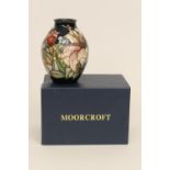 Moorcroft trial ovoid vase, circa 2011, designed by Kerry Goodwin, decorated with a scrolling