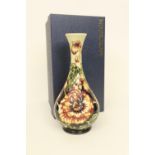 Moorcroft Connoisseur Collection 'Medora Orange' bottle vase, circa June 2004, designed by Kerry
