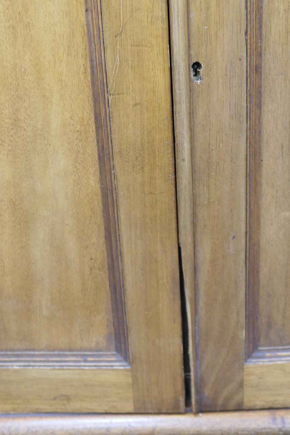 Edwardian mahogany cutlery chest, having two recessed panel doors opening to five graduating drawers - Image 9 of 9