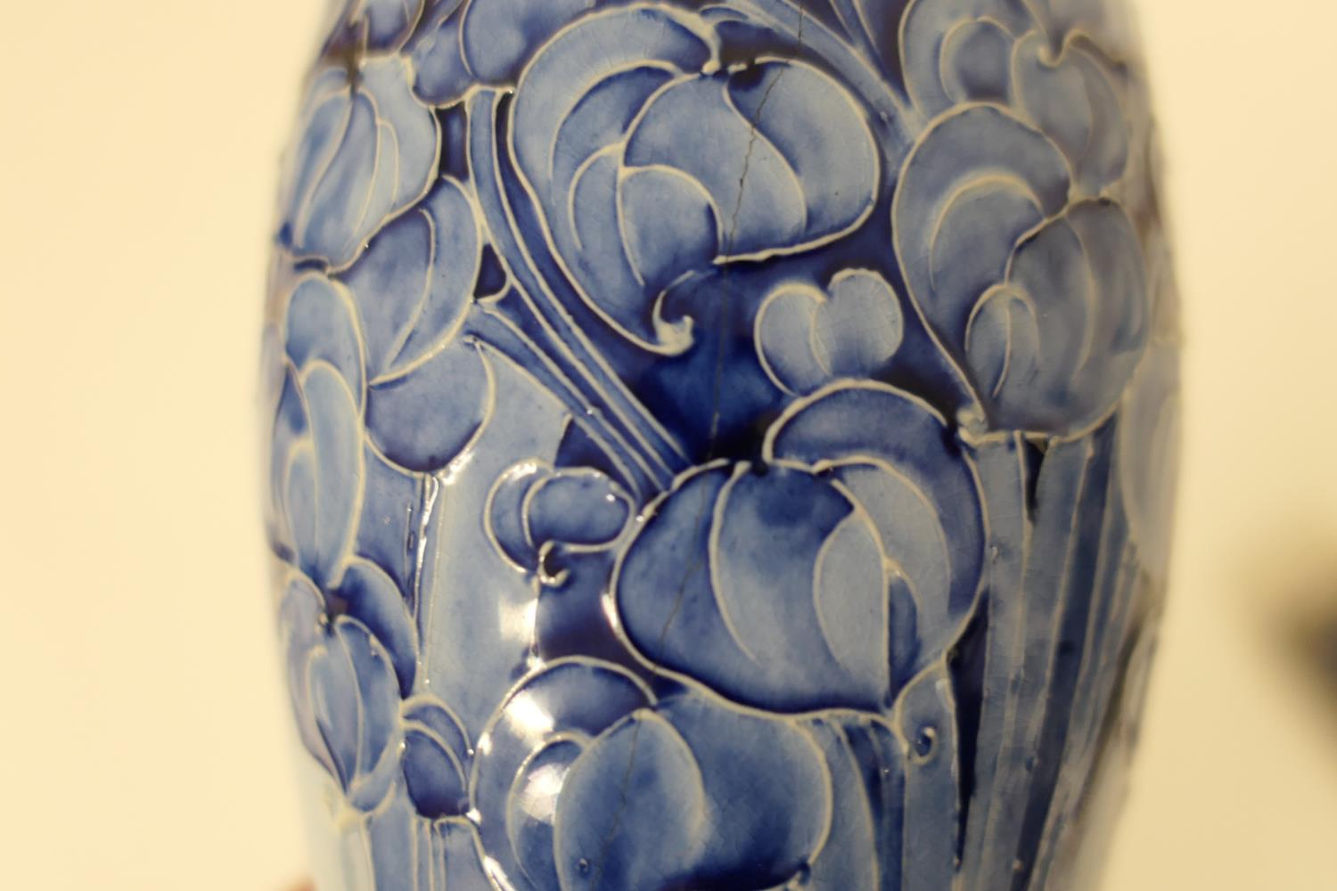 William Moorcroft for Macintyre, Florian vase, circa 1900, slender waisted form decorated with - Image 2 of 8