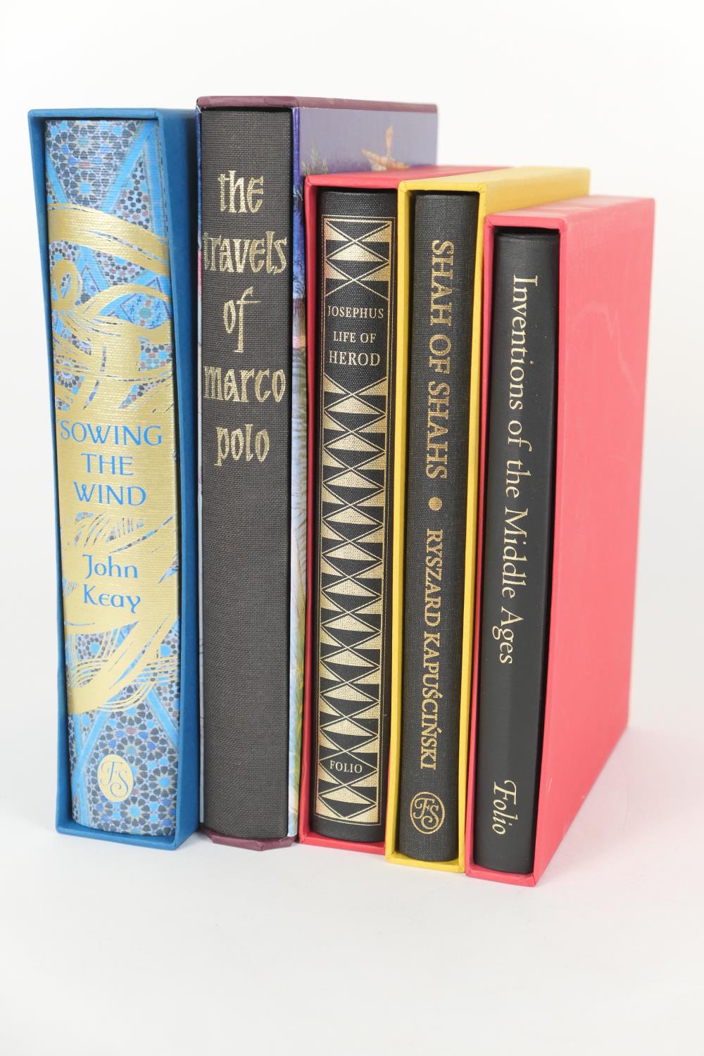 Folio Society - John Keay 'Sowing the Wind'; also 'The travels of Marco Polo' and three further