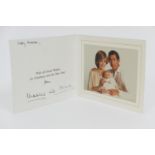 Charles III (b.1948 - ) and Diana (1961-1997) as Prince and Princess of Wales, Christmas card, 1982,