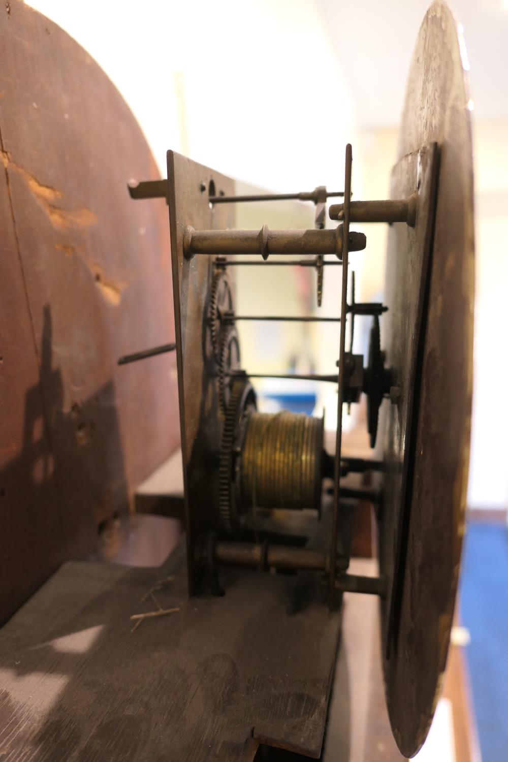 Robert Roskell, Liverpool, mahogany regulator longcase clock, the hood with brass eagle and ball - Image 3 of 4