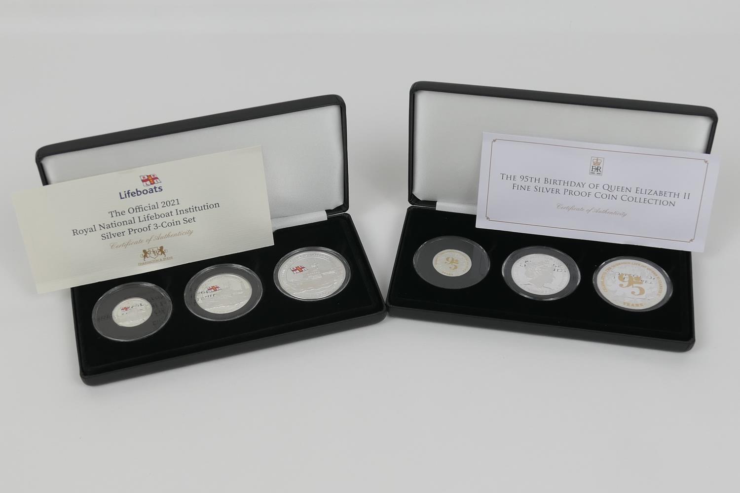 Queen Elizabeth II 95th Birthday fine silver proof coin collection, 2021, published by Jubilee