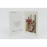 Charles III (b.1948 - ) and Diana (1961-1997) as Prince and Princess of Wales, Christmas card, 1983,