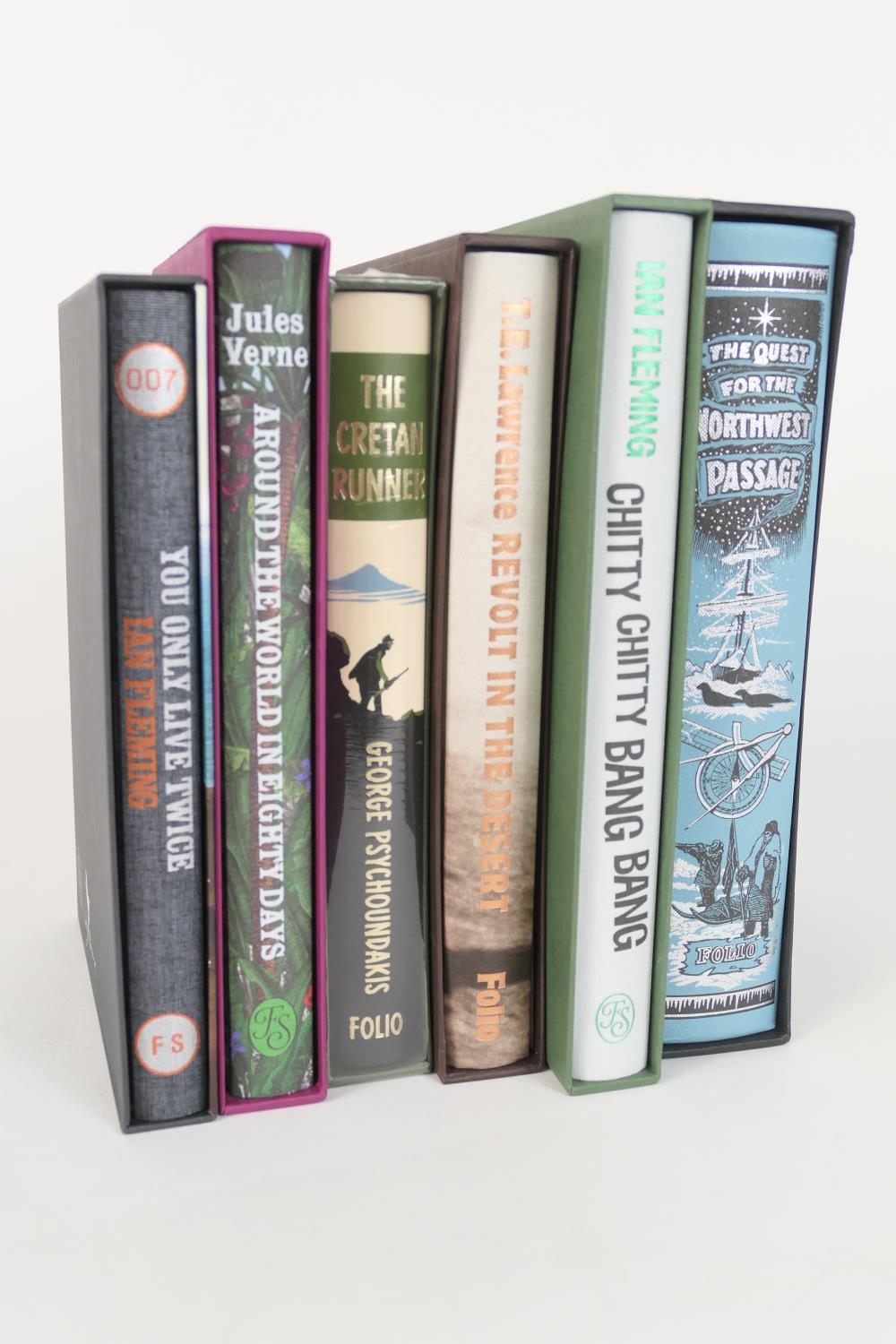 Folio Society - Assorted volumes including 'The Quest for the North West Passage', 'Around the world