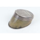 Victorian silver mounted pony hoof snuff box, by A&S, Birmingham 1860, inscribed 'The hoof of Billy,
