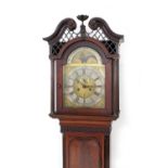 John Clifton (c1780 - 90), Liverpool, mahogany eight day longcase clock, swan neck pediment with