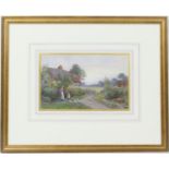 Noel Smith (1840-1900), At Blackwater, Hants, watercolour, signed, titled to a label verso, 17cm x
