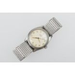 Rolex Oyster Royal gent's stainless steel wristwatch, circa 1945, cream coloured 27mm dial with 'Art