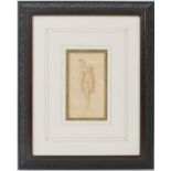 Patrick Ryan (Contemporary), Standing nude, signed chalk drawing, 16cm x 9cm Provenance: