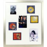 Rock interest: Queen montage comprising: photograph of Brian May and Roger Taylor, signed by
