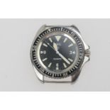 CWC Naval issue diver's stainless steel quartz wristwatch, 27mm dial with Arabic and baton numerals,