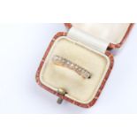 Seed pearl eternity ring, mounted in unmarked yellow gold, size M, gross weight approx. 1.7g (NB: