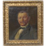 Jessie Furber (active early 20th Century), Portrait of a gentleman in a black jacket, oil on canvas,