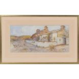 Joesph Hughes Clayton (active 1891-1929), Fisherman's cottages, Cemaes Bay, watercolour, signed,