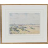 Frederick William Scarborough (1860-1939), Beach scene, high summer, watercolour, signed, 26cm x