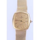 Baume & Mercier 18ct gold Baumatic gent's calendar wristwatch, circa 1990, reference 37082-9,