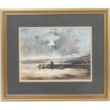 George Thompson (1934-2019), 'From the boatyard at Deganwy', watercolour, signed, titled verso, 26cm