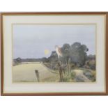 Peter Greene (Contemporary), Evening sentinel, watercolour, signed, 42cm x 61cm (NB: Condition is