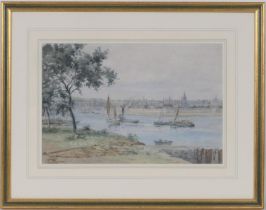 Frank Wood (late 19th/early 20th Century), Berwick on Tweed, watercolour, signed and dated 1899,