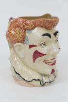 Royal Doulton large character jug 'Clown' D5610, red haired version, height 16.5cm (Please note