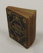 Miniature book 'Bijou Almanack' by Rock Brothers, London 1855, 30mm x 25mm (Please note condition is