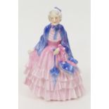 Royal Doulton china figure 'Gentle Woman', HN1632, designed by L Harradine, issued 1934-49, in a