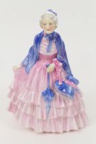 Royal Doulton china figure 'Gentle Woman', HN1632, designed by L Harradine, issued 1934-49, in a