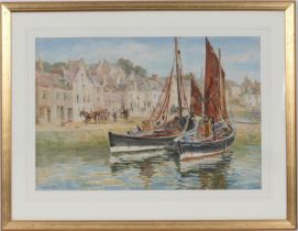 Tom Clough (1867-1943), The Harbour, Pittenweem, Fife, watercolour, signed, 37cm x 55cm (Please note