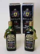 Bell's De Luxe, 12YO blended Scotch whisky (2 bts, boxed) (Please note condition is not noted. We
