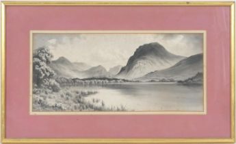 Edward Horace Thompson (1879-1949), 'Loweswater and Mellbreak', watercolour en grisaille, signed,