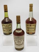 Hennessy, Bras Arme Cognac (2 bts); also Hennessy Very Special Cognac (1 bt) (3) (Please note