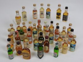 28 miniature bottles of single malt Scotch whisky, all 5cl, including a number of Masters of Malt,