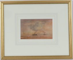 Charles Norman Longbotham (1917-99), On the Mersey, watercolour, signed, 12.5cm x 20cm Provenance:
