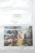 2007 United Kingdom half sovereign (Royal Mint Bullion), original packaging, weight 3.99g (Please