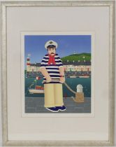 Peter Heard (1939-2021), Sea Breeze, limited edition coloured print, numbered 169/300, signed in