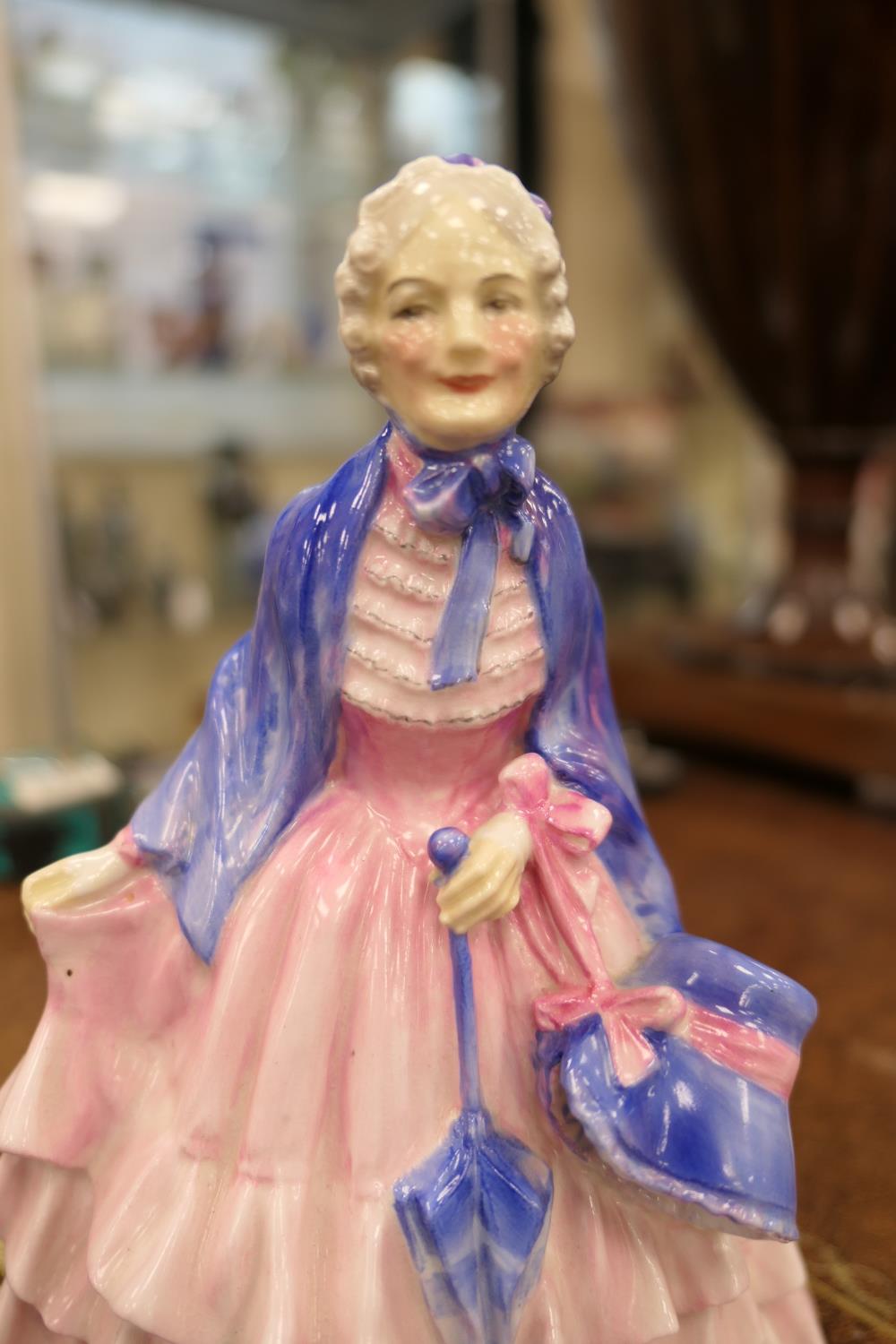 Royal Doulton china figure 'Gentle Woman', HN1632, designed by L Harradine, issued 1934-49, in a - Image 2 of 9